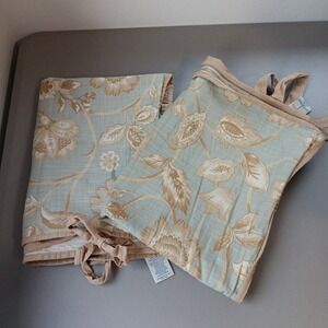 2 Kinden Street JCP Pillowcases Standard Blue Beige Floral Sham Cottagecore Boho